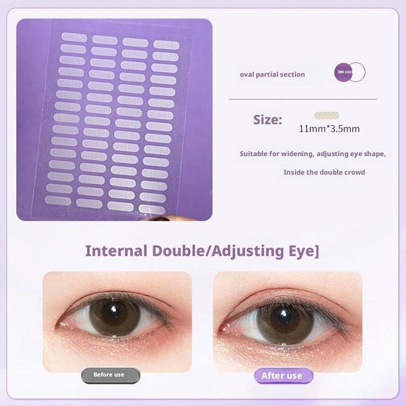Mesh self-adhesive double eyelid tape, invisible double eyelid tape, high-adhesion version for puffy eyes, wholesale.